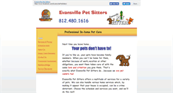 Desktop Screenshot of evansvillepetsitter.com